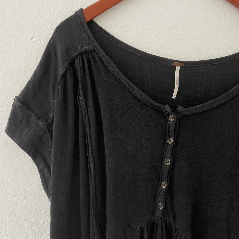 Free People Tattered Tunic Blouse